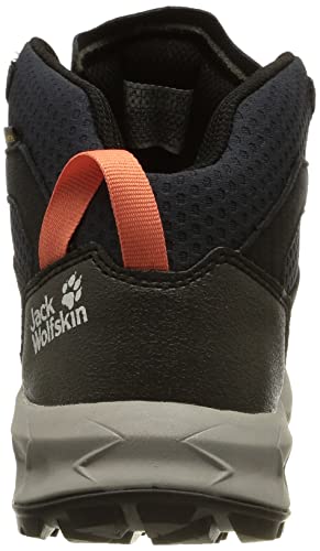 Jack Wolfskin Women's Woodland 2 Texapore MID W Hiking Shoe, Dark Blue/Pink, 7