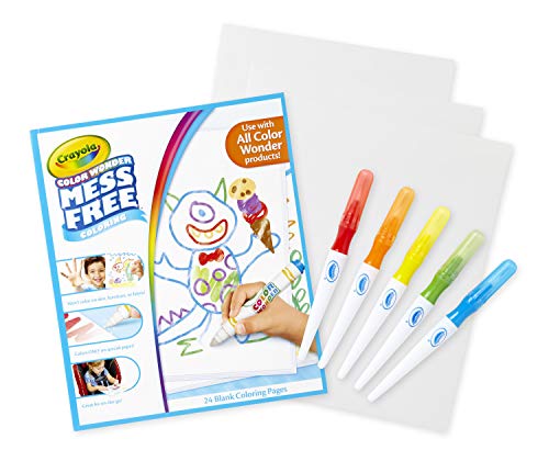 Crayola Color Wonder Mess Free Paintbrush Pens and Paper, Toddler Painting Set, Arts And Crafts For Kids