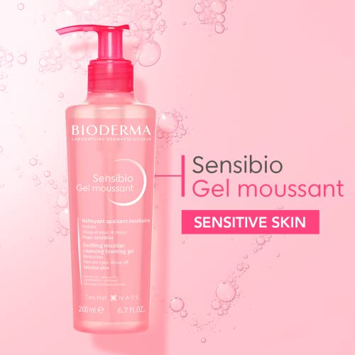 Bioderma - Sensibio Foaming Gel - Hydrating and Gentle Facial Cleanser and Makeup Remover - Face Wash for Sensitive Skin