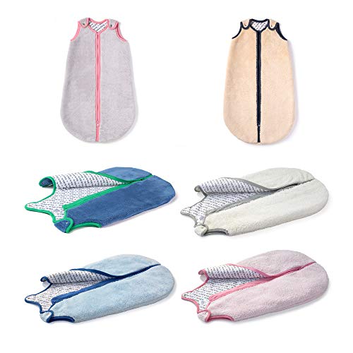 baby deedee Sleep Nest Teddy Baby Sleeping Bag, Fuzzy Dino, Medium (6-18 Months)