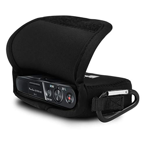MegaGear 'Ultra-Light' Neoprene Camera Case, Bag - Protective Cover for Canon PowerShot SX720 HS, SX710 HS, SX700 HS, SX170 IS, G16, G15, SX160 IS, Sony Cyber-shot DSC-HX50V, DSC HX60V (Black)