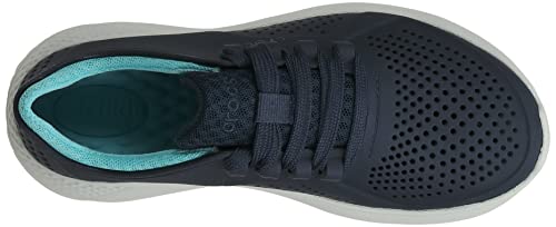 Crocs Women's Literide Pacer Lace-Up Sneakers, Navy/Ice Blue, 11 Women