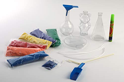 AMAV Sand Art Glitter and Glow Activity Kit - DIY Make Your Own Beautiful Colorful Sand Art in Bottle