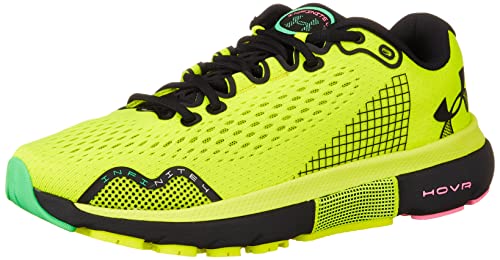 Under Armour Men's HOVR Infinite 4 Running Shoe Sneaker, (302) Yellow Ray/Black/Black, 8