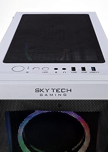 Skytech Chronos Gaming PC Desktop – Intel Core i5 12600K 3.7 GHz, NVIDIA RTX 3070, 1TB NVME SSD, 32GB DDR5 RAM RGB, 750W Gold PSU, 240mm AIO, 11AC Wi-Fi, Windows 11 Home 64-bit