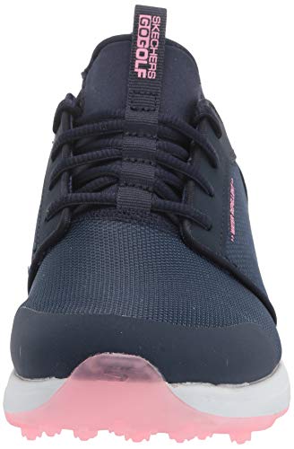 Skechers Women's Max Golf Shoe, Navy/Pink Sport, 5.5