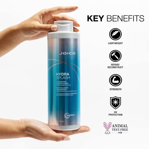 HydraSplash Hydrating Conditioner | For Fine, Medium, Dry Hair | Replenish Moisture | Add Hydration and Softness | With Sea Kelp and Coconut Water | 33.8 Fl Oz