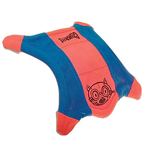 Chuckit! Flying Squirrel Spinning Dog Toy, Small (Orange/Blue), Multi Colored