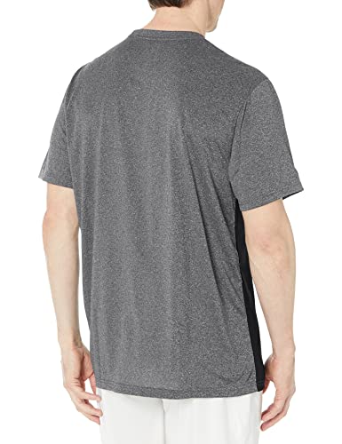 Ultra Game NBA Los Angeles Lakers Mens Active Tee Shirt, Charcoal Heather, Small