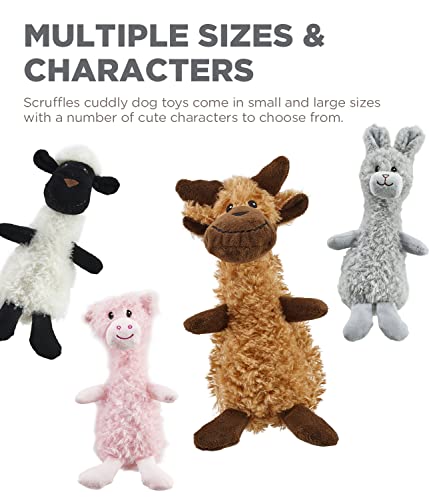 Charming Pet Scruffles Bunny Plush Squeaky Dog Toy, Small