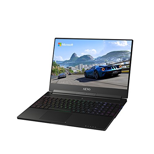 GIGABYTE Aero 15W v8-BK4 15' Ultra Slim Gaming Laptop 144Hz FHD X-Rite i7-8750H, GeForce GTX 1060, 16G RAM, 512GB SSD, Metal Chassis, RGB Keyboard