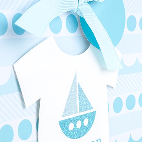 Hallmark Large Baby Shower Gift Bag with Tissue Paper (B is for Boy)