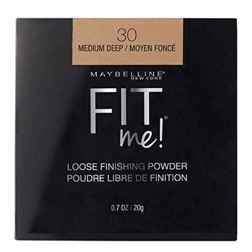 Maybelline Fit Me Loose Setting Powder, Face Powder Makeup and Finishing Powder, Medium Deep, 1 Count