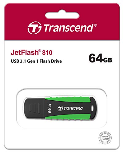 Transcend 64GB JetFlash 810 USB 3.0 Flash Drive (TS64GJF810) black