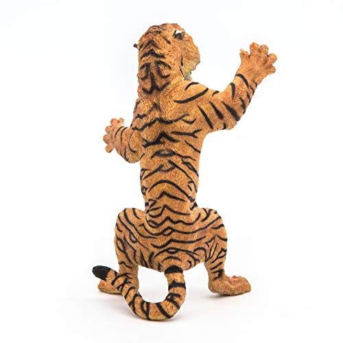 Papo -Hand-Painted - Figurine -Wild Animal Kingdom - Standing Tiger -50208 -Collectible - for Children - Suitable for Boys and Girls- from 3 Years Old