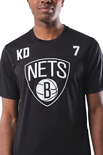 Ultra Game NBA Brooklyn Nets - Kevin Durant Mens Active Tee Shirt, Team Color, Medium