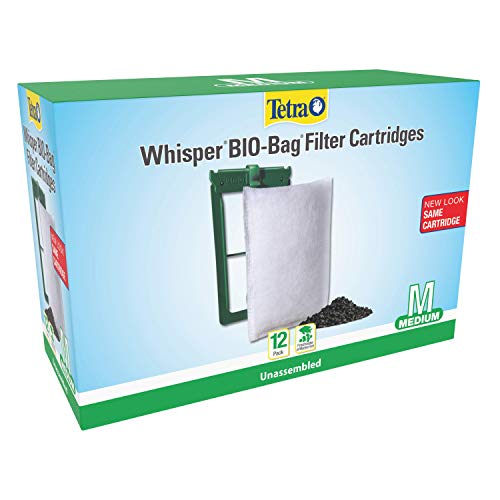 Tetra Whisper Bio-Bag Filter Cartridges For Aquariums - Unassembled Medium (Pack of 12)