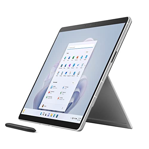 Microsoft Surface Pro 9 (2022), 13' 2-in-1 Tablet and Laptop, 5G Connectivity, Thin and Lightweight, Faster SQ3 Processor for Multi-Tasking, 8GB RAM, 256GB Storage with Windows 11, Platinum
