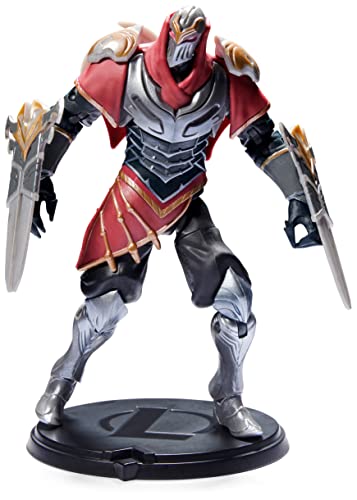 League of Legends, 6-Inch Zed Collectible Figure w/Premium Details and 2 Accessories, The Champion Collection, Collector Grade, Ages 12 and Up