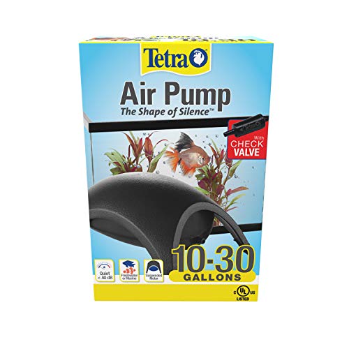 Tetra Whisper Aquarium Air Pump for Fish Tanks up to 60 Gallons, Quiet Powerful Airflow