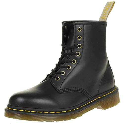 Dr. Martens unisex adult Vegan 1460 Combat Boot, Black Felix Rub Off, 14 Women 13 Men US