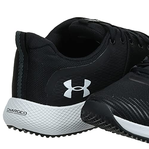 Under Armour Men's Charged Engage Cross Trainer, Black (001)/White, 10.5 M US