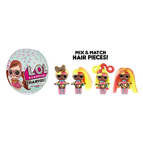 L.O.L. Surprise! Hairvibes Dolls with 15 Surprises and Mix and Match Hairpieces