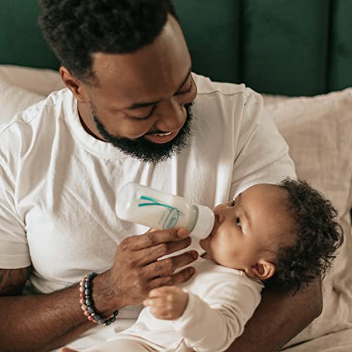 Dr. Brown’s Natural Flow® Anti-Colic Options+™ Narrow Glass Baby Bottle 4 oz/120 mL, with Level 1 Slow Flow Nipple, 1 Pack, 0m+