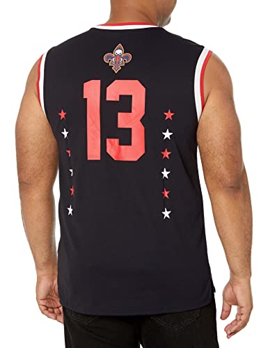 Ultra Game NBA New Orleans Pelicans Mens Jersey Sleeveless Muscle T-Shirt, Black, Large