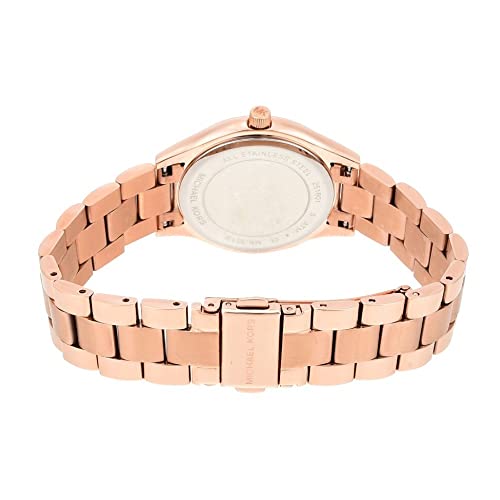 Michael Kors Women's Mini Slim Runway Rose Gold-Tone Watch MK3513