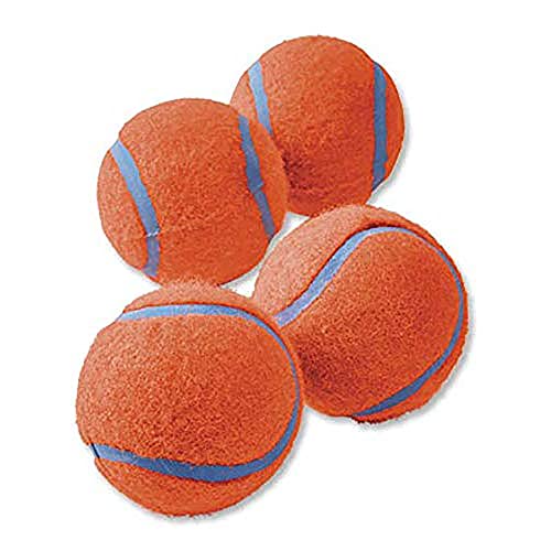 Chuckit Dog Tennis Ball Dog Toy, Medium (2.5 Inch Diameter) for dogs 20-60 lbs, Pack of 4