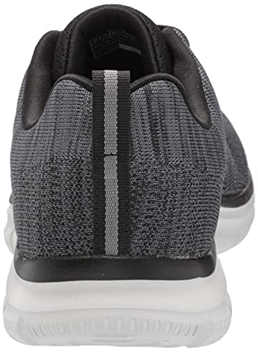 Skechers Men's Track Front Runner Lace-up Sneaker Oxford, Charcoal/Black, 8.5