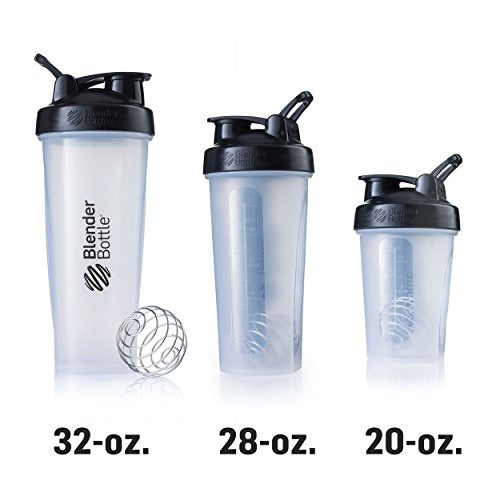 BlenderBottle Classic Shaker Bottle Perfect for Protein Shakes and Pre Workout, 20-Ounce, Coral