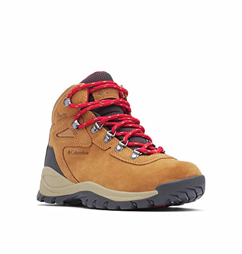 Columbia Women's Newton Ridge Plus Waterproof Amped, Elk/Mountain Red, 7