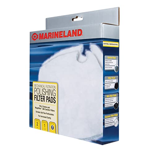 MarineLand Polishing Filter Pads, Mechanical Filtration for Canister Filters