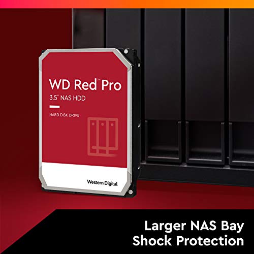 Western Digital 8TB WD Red Pro NAS Internal Hard Drive HDD - 7200 RPM, SATA 6 Gb/s, CMR, 256 MB Cache, 3.5' - WD8003FFBX