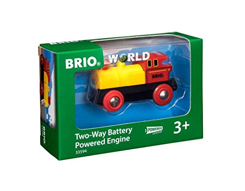 BRIO World - 33594 Two-Way Battery-Operated Engine | Train Toy for Kids Ages 3 and Up