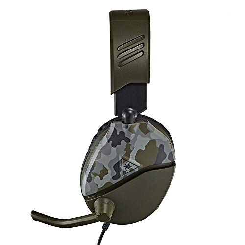 Turtle Beach Recon 70 Multiplatform Gaming Headset for Xbox Series X/ S, Xbox One, PS5, PS4, PlayStation, Nintendo Switch, Mobile,and PC with 3.5mm-Flip-to-Mute Mic, 40mm Speakers-Green Camo