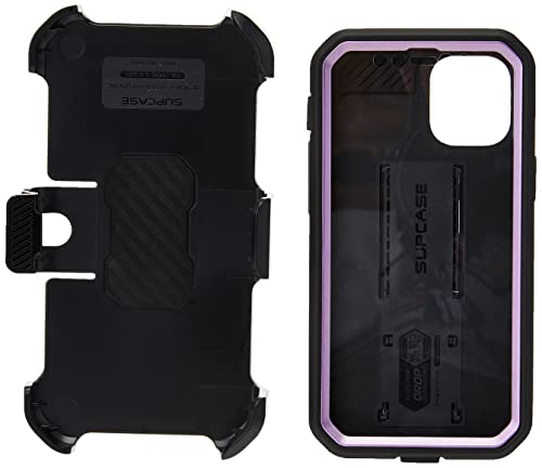 SUPCASE Unicorn Beetle Pro Series Case for iPhone 12 Mini (2020 Release) 5.4 Inch, Built-in Screen Protector Full-Body Rugged Holster Case (Violte)