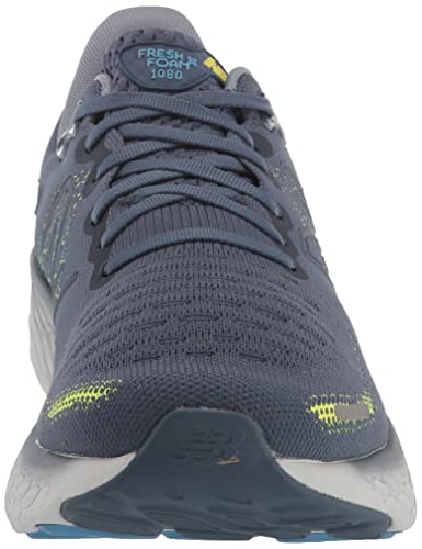 New Balance Men's Fresh Foam X 1080 V12 Running Shoe, Vintage Indigo/Cosmic Pineapple/Arctic Grey, 10