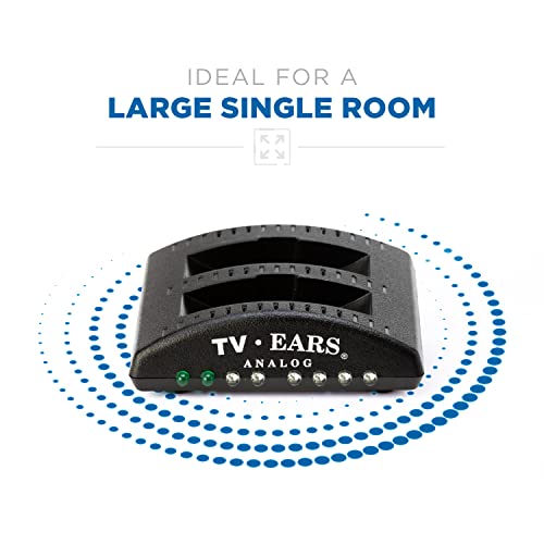 TV Ears Digital Wireless Headset System - Personal Volume Control, Quiet to Loud, Supports All TVs, Ideal for Seniors and Hearing Impaired, Infrared, Plug N' Play, No Pairing/Audio Delay, Dr Rec -11741