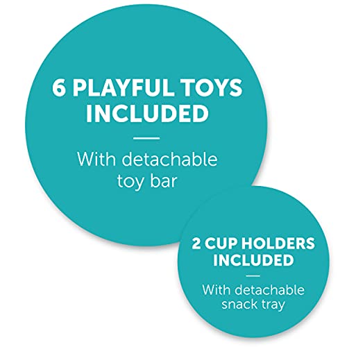 Summer® Deluxe SuperSeat®, Island Giggles, Fun Baby Seat for Sitting Up, Playtime, and Meals, Ages 4 Months to 4 Years