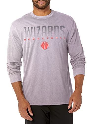Ultra Game -NBA Men's Active Long Sleeve Pullover T-Shirt