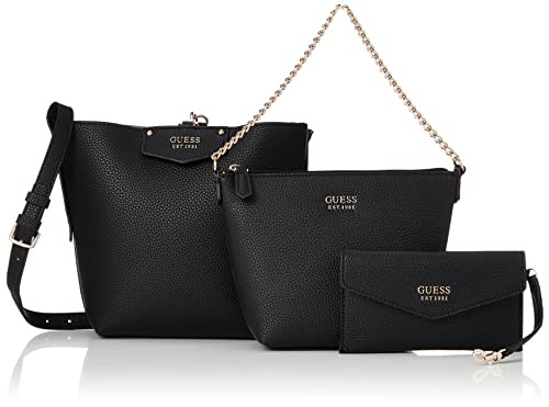 GUESS Womens Eco Brenton Bucket bag, Black, One Size US