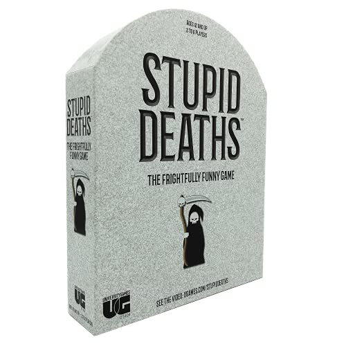 University Games Stupid Deaths The Party Game, Funny Card Game and Board Game for Adults and Teens Ages 12 and Up (01404)