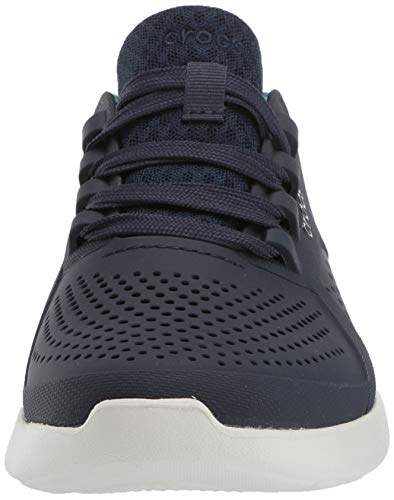 Crocs Women's Literide Pacer Lace-Up Sneakers, Navy/Ice Blue, 11 Women