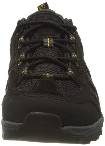 Jack Wolfskin Men's Vojo 3 Texapore Low M Hiking Boot, Black/Burly Yellow, 12
