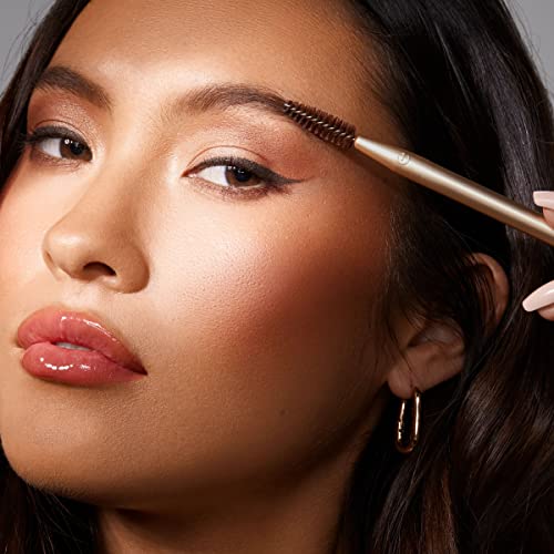 EcoTools Precious Metals Brightening Eye Set, Eye Brush Kit, Precision Makeup Brushes For Eyeshadow, Eco-friendly Makeup Brush Kit, Recycled Aluminum, Chrome, 5 Piece Set