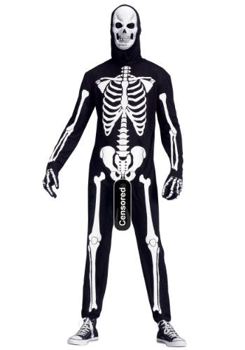 Fun World Costumes Mens Skele-boner Adult, White/Black