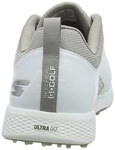 Skechers mens Elite 4 Waterproof Golf Shoe, White/Gray Victory, 10 US
